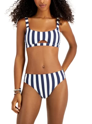 Roxy Juniors’ Parallel Paradise Reversible Bikini Top and Bottom