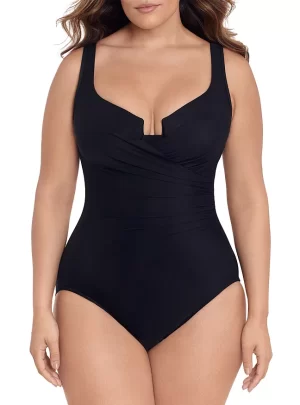 Miraclesuit Plus Size Solids Escape Underwire One Piece Swimsuit