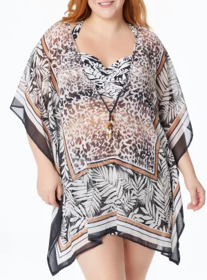 Bleu by Rod Beattie Plus Size Chiffon Cover-Up