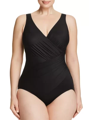 Miraclesuit Plus Plus Solid Oceanus One Piece Swimsuit