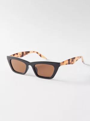 Gem Angular Cat-Eye Sunglasses