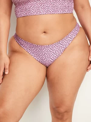 Mid-Rise Bikini Swim Bottoms for Women