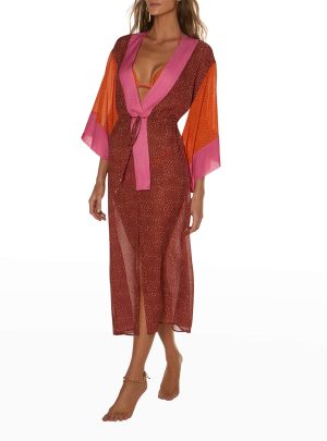 VIX Anni Long Coverup Kimono