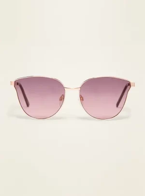 Wire-Frame Cat-Eye Sunglasses For Women