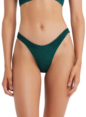 The Scene High Leg Ribbed Bikini Bottoms BOUND BY BOND-EYE